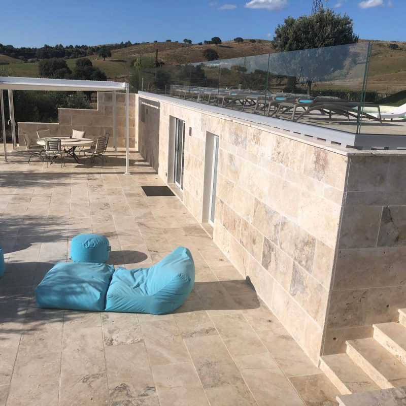 pavimentazione travertino
